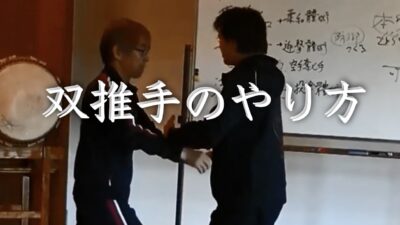 双推手のやり方〜双推手より単推手の方が難しい